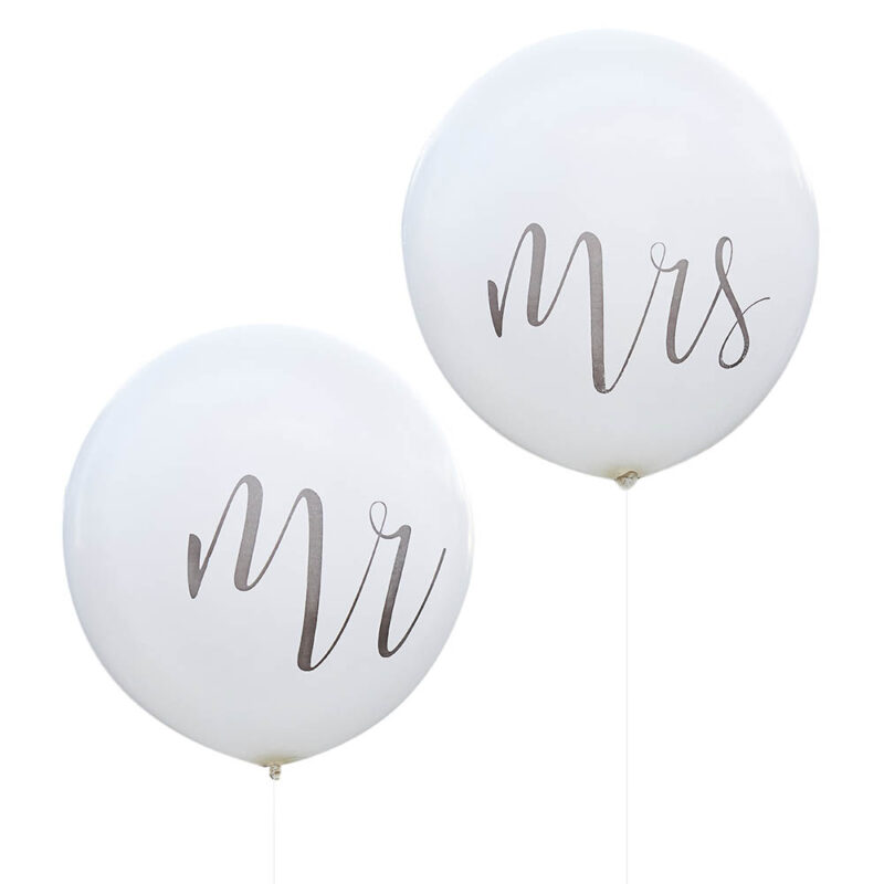Megaballonnen Mr & Mrs productfoto