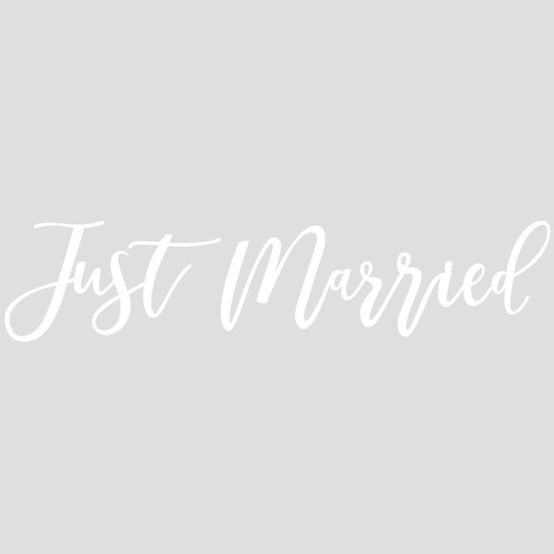 Autosticker 'Just Married'