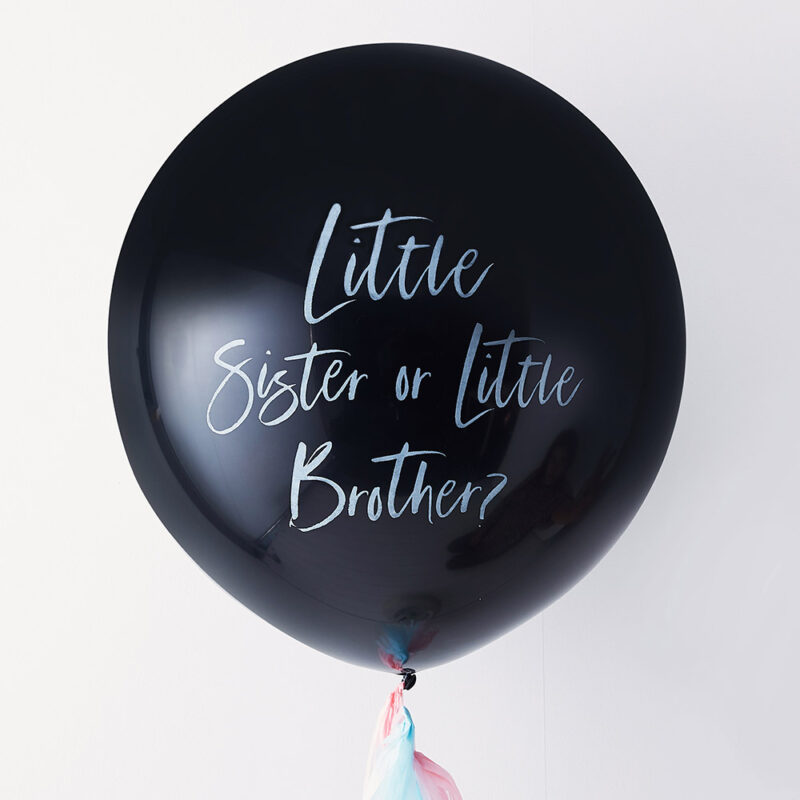 Gender Reveal ballon - little brother or sister
